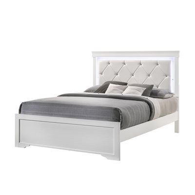 Brooklyn White Collection Bedroom Set - ME-BrooklynW-5PCS-K