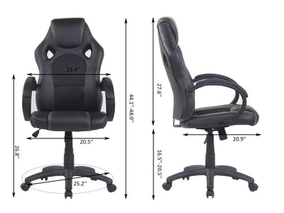 Brassex-Gaming-Chair-Black-5052-Blk-11