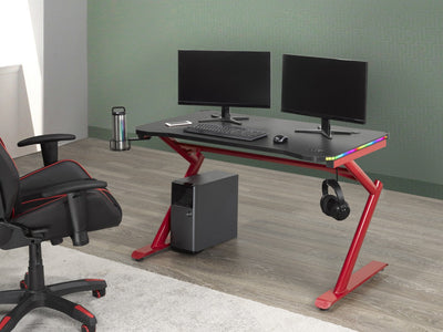 Brassex-Gaming-Desk-Chair-Set-Red-Black-12364-13