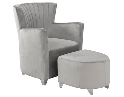 Brassex-Chair-Ottoman-Grey-0711-Gr-1