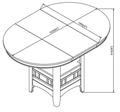 Brassex-Counter-Table-White-Tn-4560W-12
