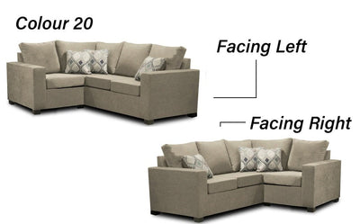 Canadian Made 2 x 1 Sectional | LHF/RHF Configuration | 17 Color Options