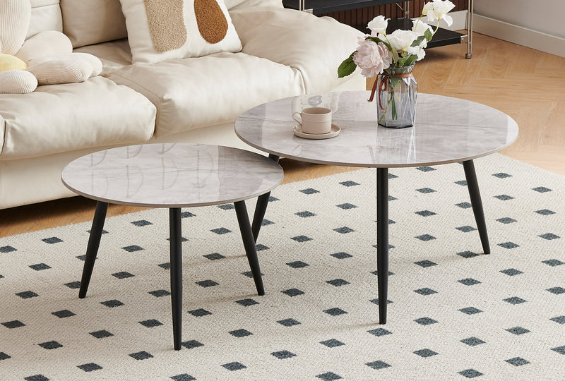 Armani Nest – 2 Piece Coffee Table Set with Sintered Stone Elegance
