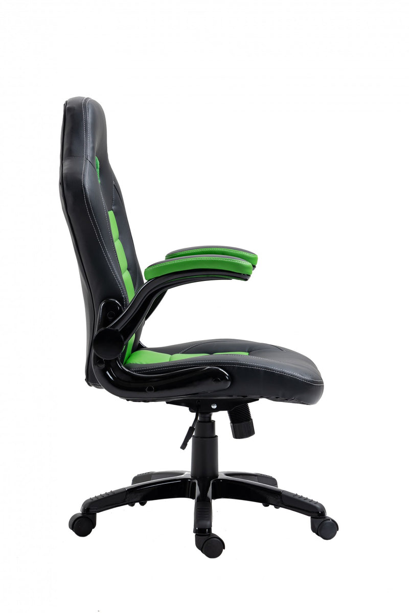 Brassex-Gaming-Desk-Chair-Set-Green-Black-12359-11