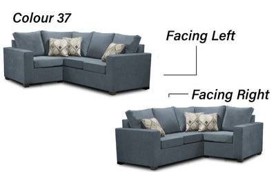 Sectionnel 2 x 1 fabriqué au Canada | Configuration LHF/RHF | 17 options de couleurs