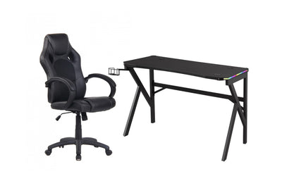 Brassex-Gaming-Desk-Chair-Set-Black-12353-12