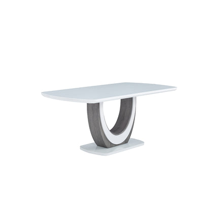 5922-71DT-Dining-Table-White-Glass-&-U-Shaped-Pedestal-Base-16