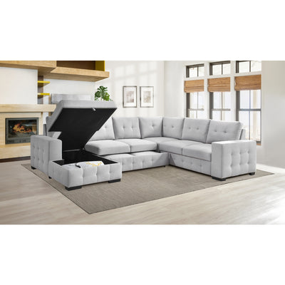 99023LGYSS4L-4-piece-Sectional-with-Pullout-Bed-&-Left-Side-Storage-Chaise-15