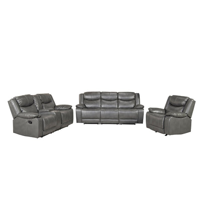 Affordable furniture in Canada: 99922GRY-3 Reclining Sofa-9