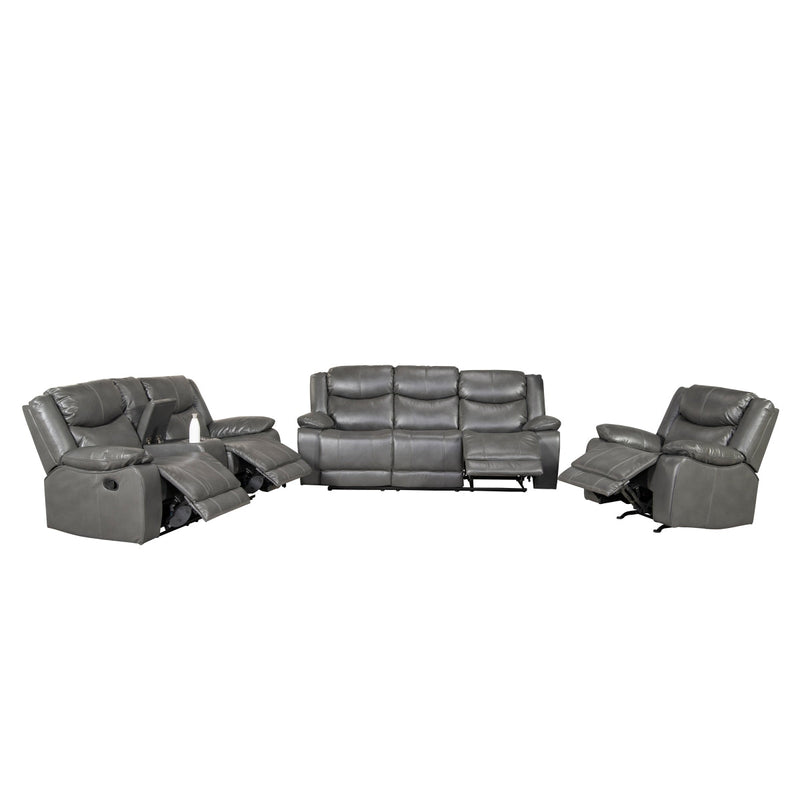 Affordable furniture in Canada: 99922GRY-3 Reclining Sofa-10