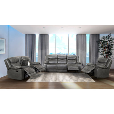 Affordable furniture in Canada: 99922GRY-3 Reclining Sofa-12