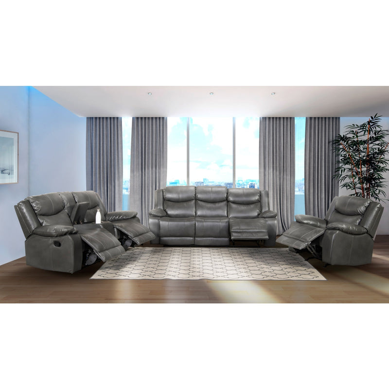 Affordable furniture in Canada: 99922GRY-3 Reclining Sofa-12