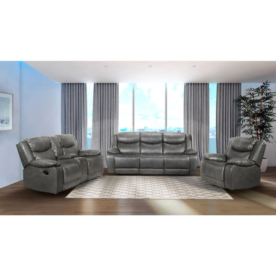 Affordable furniture in Canada: 99922GRY-3 Reclining Sofa-11