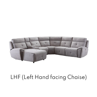 Elijah Power Reclining Sectional with Right/Left Side Chaise