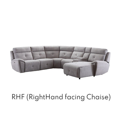 Elijah Power Reclining Sectional with Right/Left Side Chaise