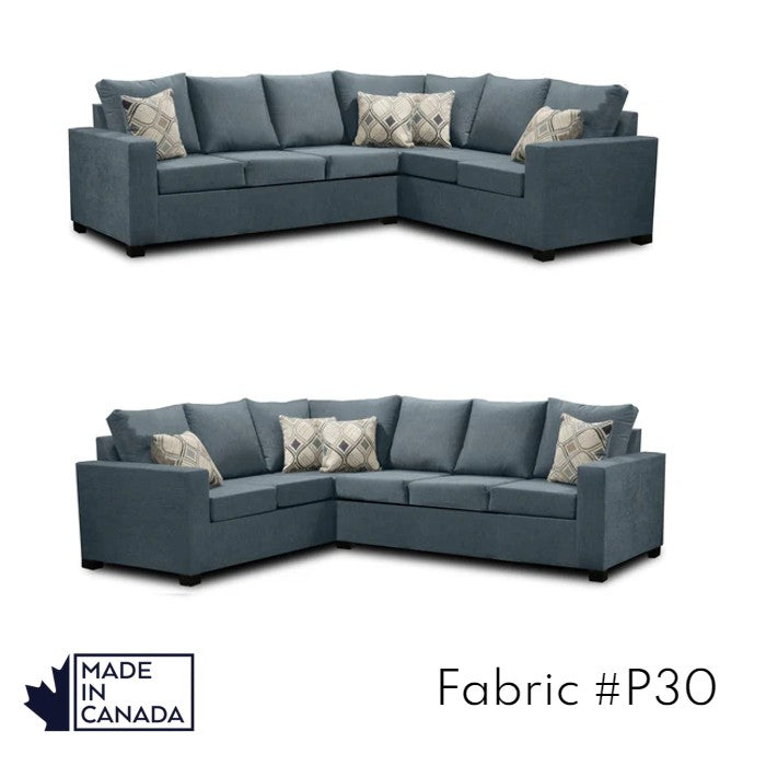 Canadian Made 3 x 2 Sectional | LHF/RHF Configuration | 17 Color Options