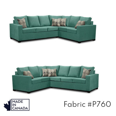 Canadian Made 3 x 2 Sectional | LHF/RHF Configuration | 17 Color Options