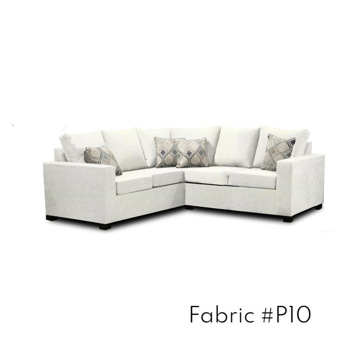 Canadian Made 2 x 2 Sectional | 17 Fabric Options