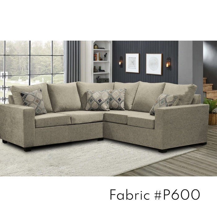 Canadian Made 2 x 2 Sectional | 17 Fabric Options