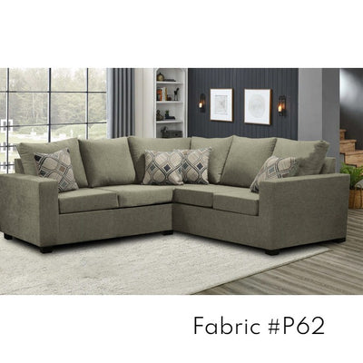 Canadian Made 2 x 2 Sectional | 17 Fabric Options