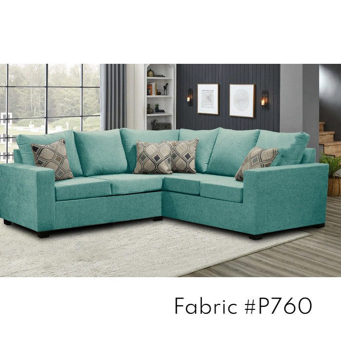 Canadian Made 2 x 2 Sectional | 17 Fabric Options