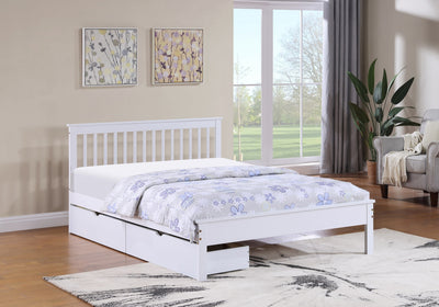 MissionHaven All-in-One Platform Bed - White