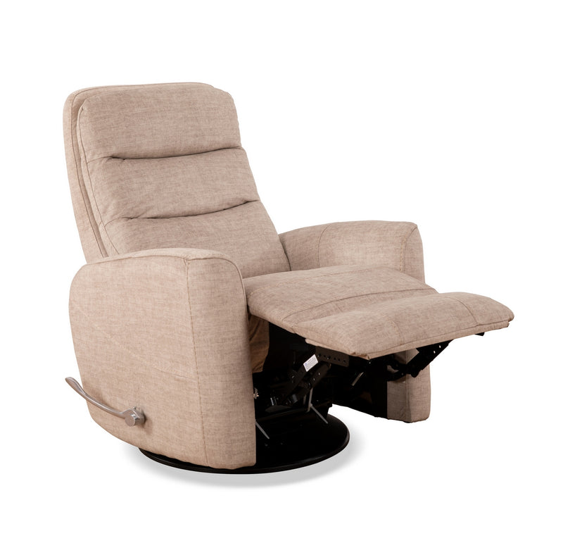 Pearl Fabric Haven Rocking Recliner