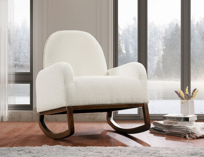 BoucleLux Modern Rocking Chair