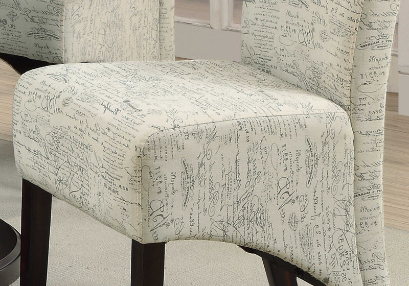 40"H Vintage French Fabric Dining Chair - Set of 2