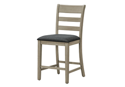 Set of 2 Upholstered Counter Height Dining Chairs, 44" Height - Transitional Side Chairs for Dining Room or Kitchen