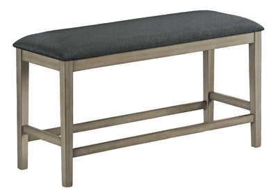 Banc, 42" Rectangulaire, Salle à manger, Cuisine, Rembourré, Bois, Transitionnel