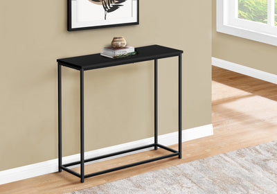 Contemporary Black Metal Accent Table for Living Room or Entryway