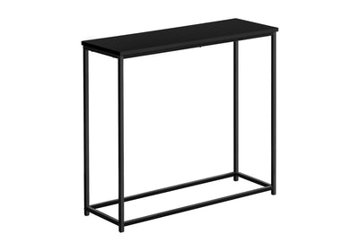 Contemporary Black Metal Accent Table for Living Room or Entryway