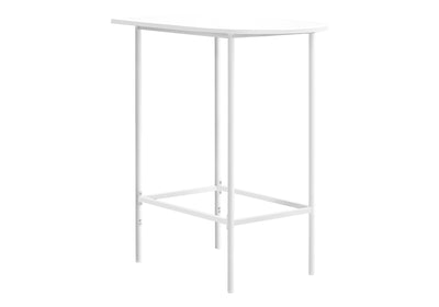 Modern White Laminate Bar Table | Contemporary Home Pub Kitchen Furniture