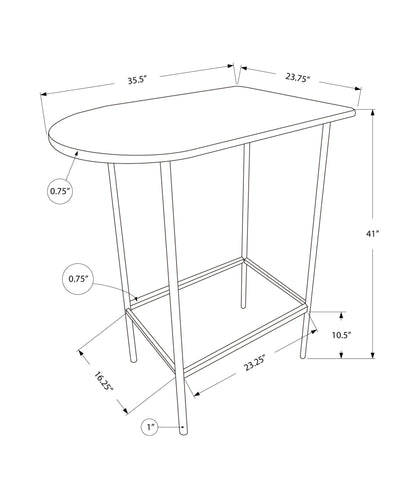 Table de bar moderne en stratifié blanc | Meubles de cuisine contemporains pour pub et maison