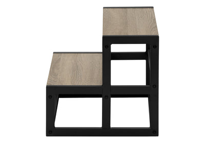 Contemporary Black Metal Ladder Step Stool for Bedroom and Kitchen