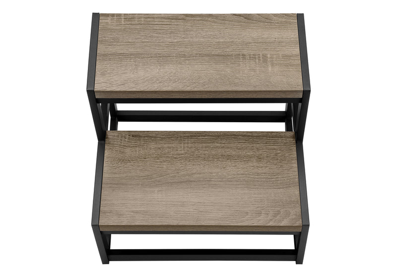 Contemporary Black Metal Ladder Step Stool for Bedroom and Kitchen
