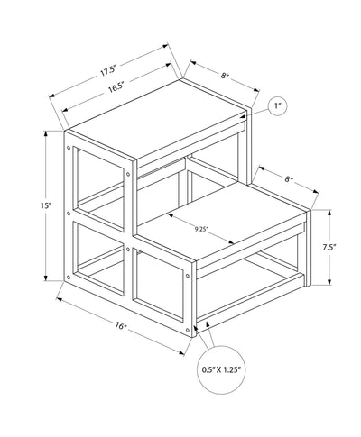 Contemporary Black Metal Ladder Step Stool for Bedroom and Kitchen