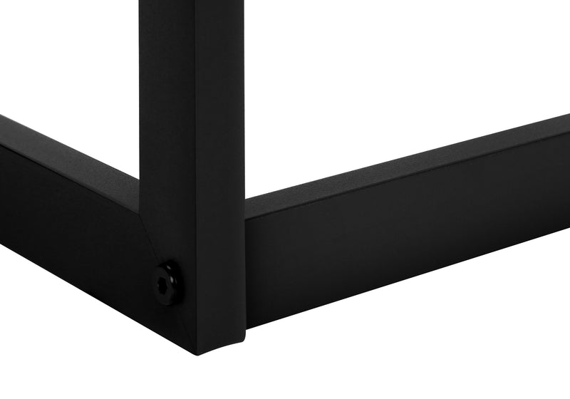 Contemporary Black Metal Ladder Step Stool for Bedroom and Kitchen