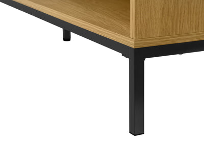 Bureau d'ordinateur en stratifié marron en forme de L de 60 po avec tiroirs de rangement - Solution de bureau à domicile moderne