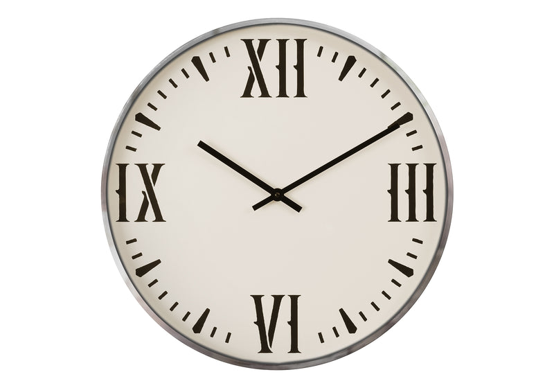 Clocks, 20" Round, Wall Clock, Black, White, Modern