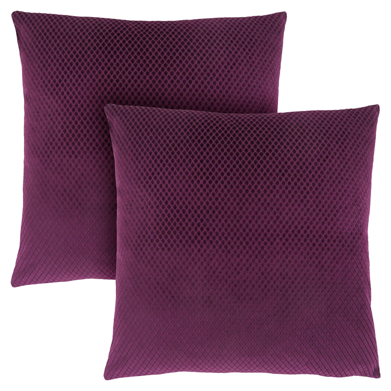 Set of 2 18x18 Square Throw Pillows with Inserts - Modern Decorative Accent for Sofa, Couch, Bedroom