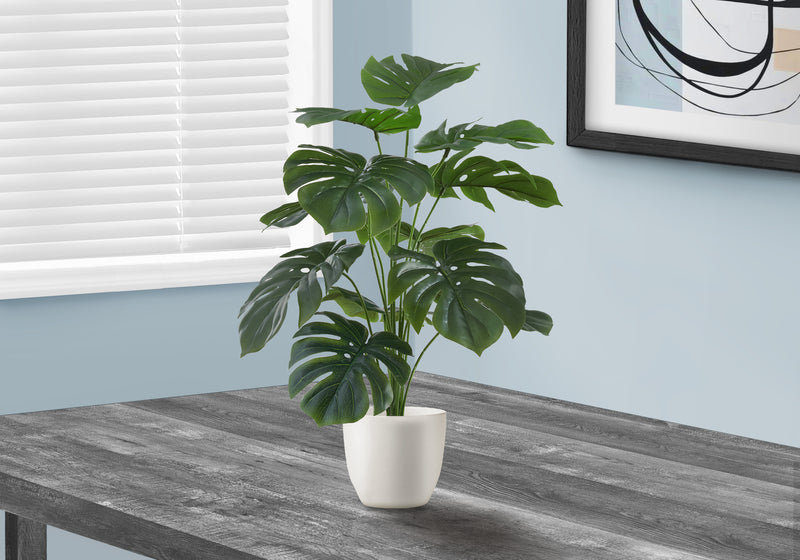 Plante artificielle Monstera de 24 po – Fausse verdure d&