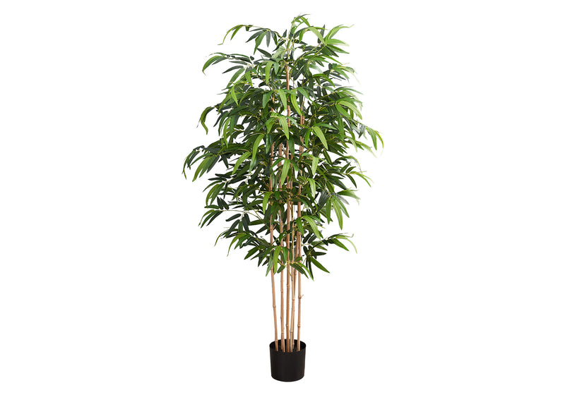 Arbre artificiel en bambou de 83 pouces de haut, plante d&