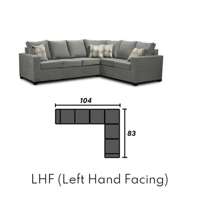 Canadian Made 3 x 2 Sectional | LHF/RHF Configuration | 17 Color Options