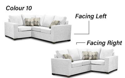 Canadian Made 2 x 1 Sectional | LHF/RHF Configuration | 17 Color Options