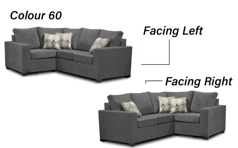 Canadian Made 2 x 1 Sectional | LHF/RHF Configuration | 17 Color Options