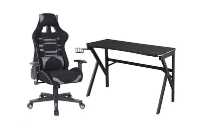 Brassex-Gaming-Desk-Chair-Set-Grey-Black-12337-12