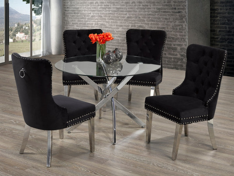 Brassex-5-Piece-Dining-Set-Black-4081-2