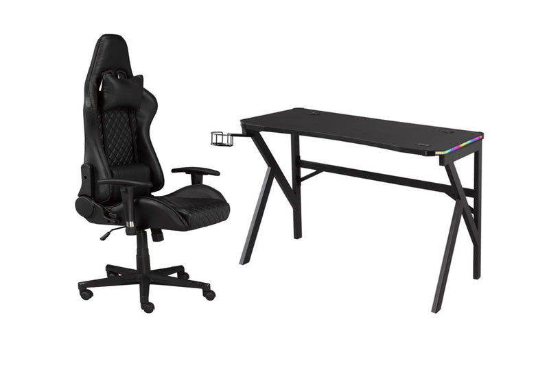Brassex-Gaming-Desk-Chair-Set-Black-12350-12